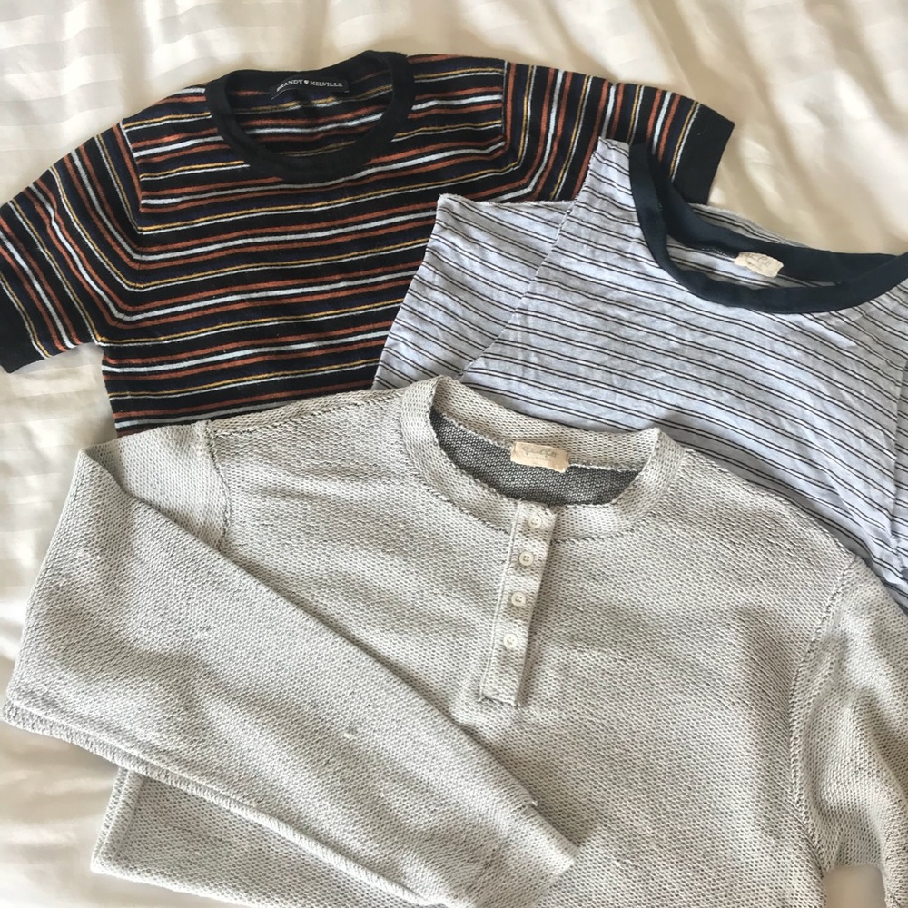 LOT ⚡️ 3 Brandy Tops